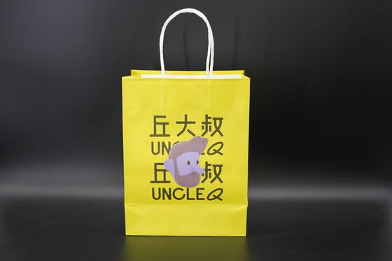 Premium Personalized Paper Bags Sturdy Custom Kraft Grocery Bags