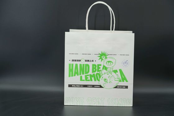 Lightweight Custom Paper Shopping Bags Biodegradable Printed Kraft Bags