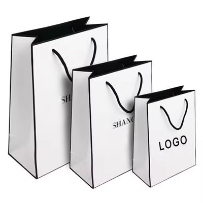 Free Design Beautiful Custom Logo Printing Art Paper Bag Gift Clothing Shipping Bag With Handle