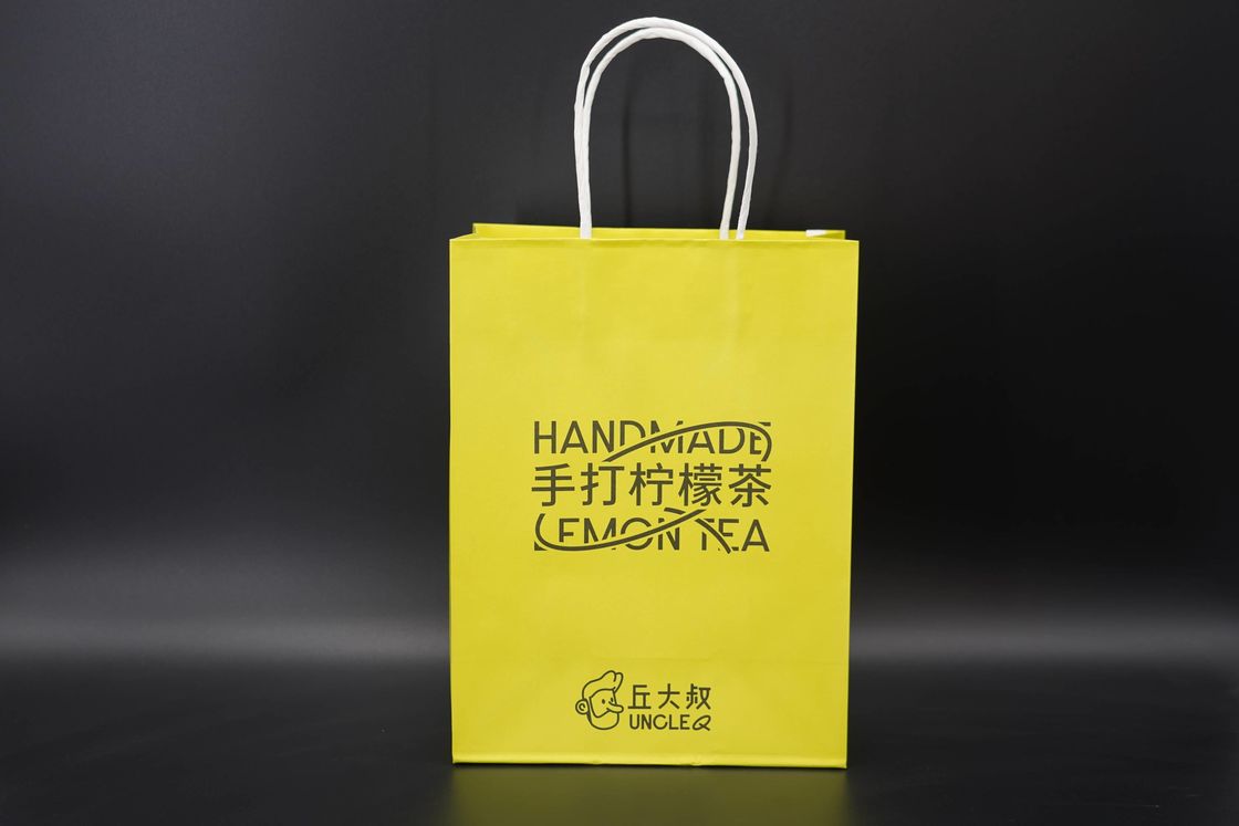 Premium Personalized Paper Bags Sturdy Custom Kraft Grocery Bags