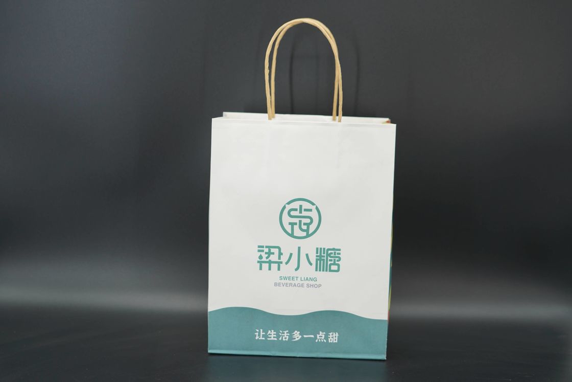 Shopping Kraft Paper Bags Multi Purpose Recyclable Natural Kraft Bags