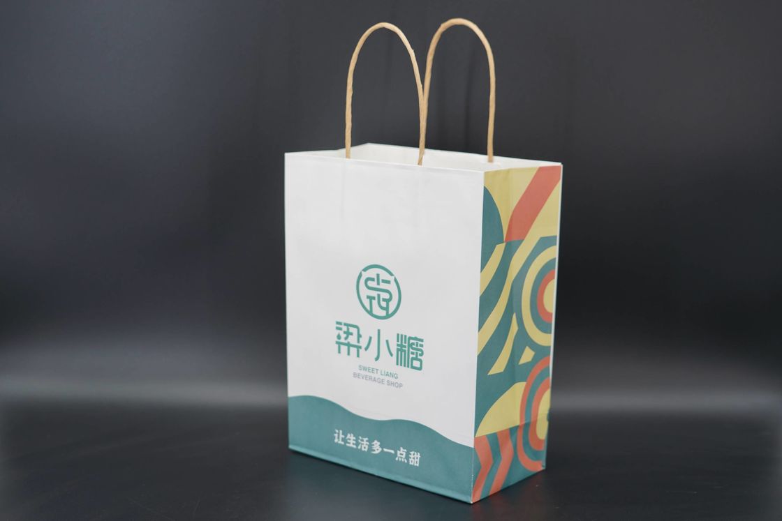 Shopping Kraft Paper Bags Multi Purpose Recyclable Natural Kraft Bags