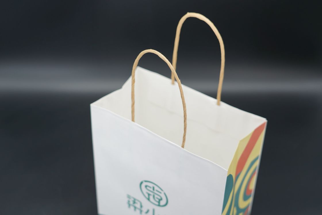 Shopping Kraft Paper Bags Multi Purpose Recyclable Natural Kraft Bags