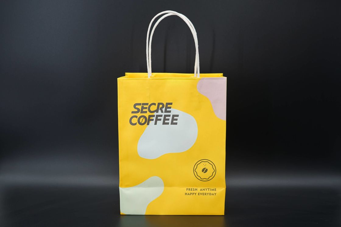 OEM / ODM Printed Paper Carrier Bags Custom Paper Bags For Business Use