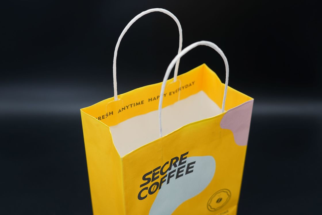 OEM / ODM Printed Paper Carrier Bags Custom Paper Bags For Business Use