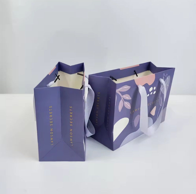 Small Business Packaging Color Paper Shopping Bag Retail Boutique Shopping Gift Paper Bags
