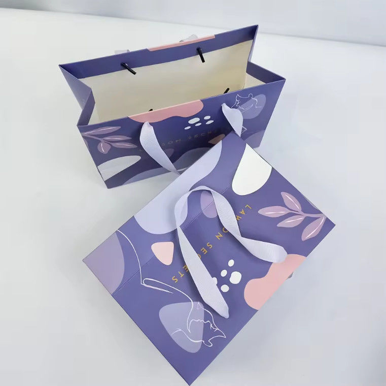 Small Business Packaging Color Paper Shopping Bag Retail Boutique Shopping Gift Paper Bags