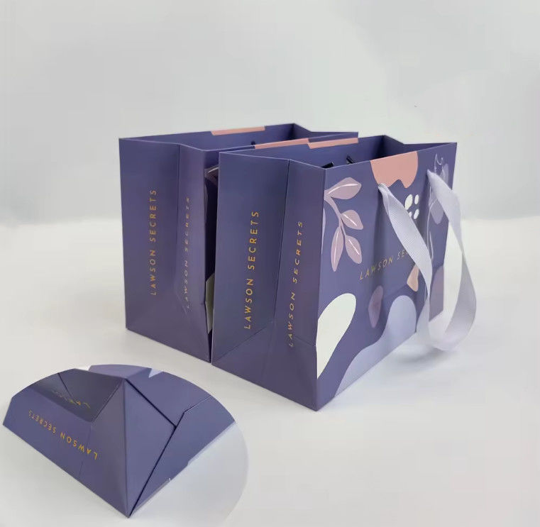 Small Business Packaging Color Paper Shopping Bag Retail Boutique Shopping Gift Paper Bags