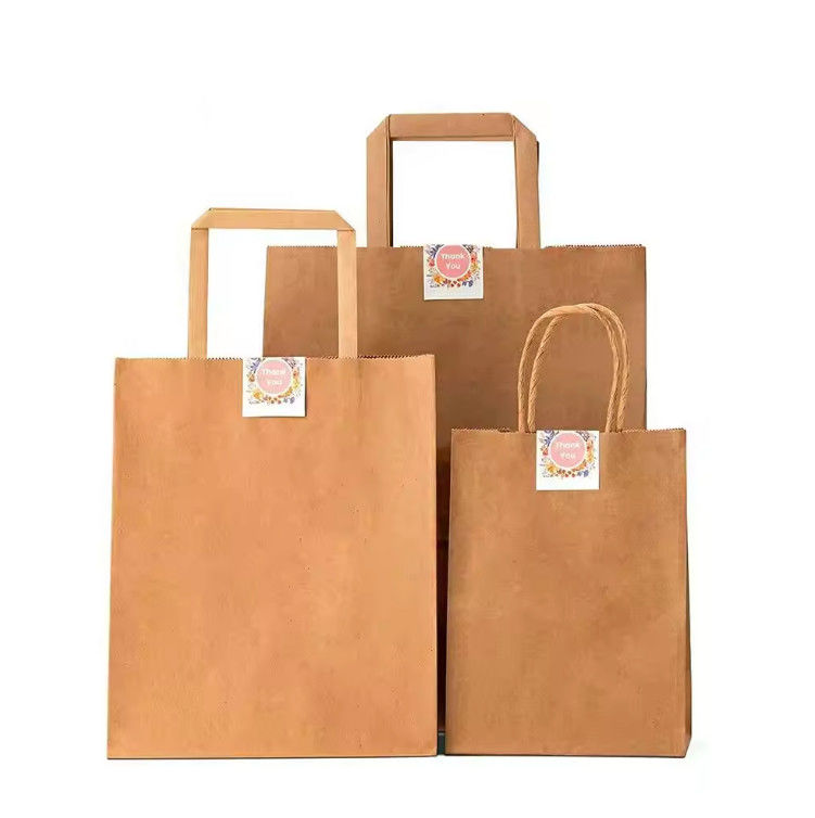 Kraft Paper Shopping Bag With Logo Paper Kraft Bag Custom Paper Bags