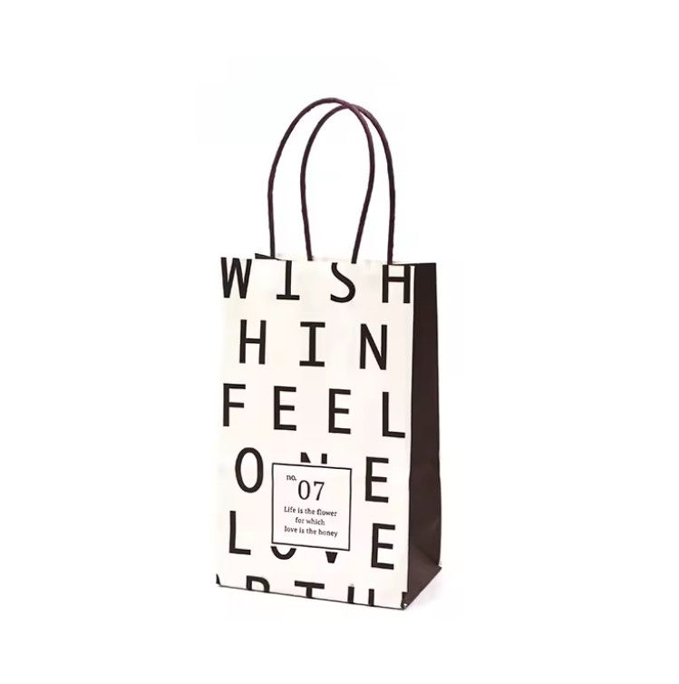 Red Shopping Bag Food Takeout Bag Tear Wholesale Custom Factory Manufacturing Process Paper Bag