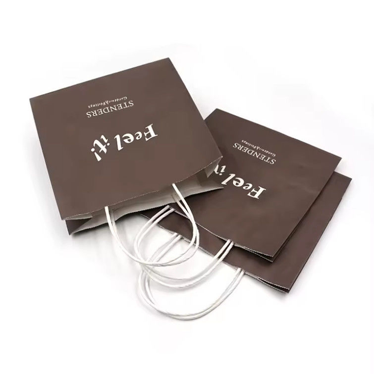 Red Shopping Bag Food Takeout Bag Tear Wholesale Custom Factory Manufacturing Process Paper Bag
